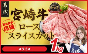 畜産農家応援! 宮崎牛ローススライス 500g×2パック_29-N203