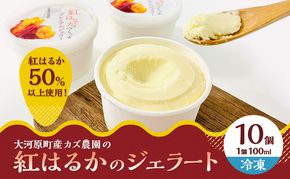 大河原町産紅はるかジェラート10個