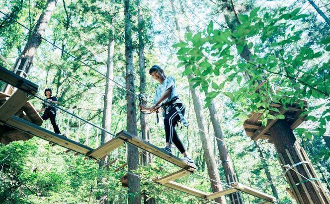 チャレンジコース　チケット 体験 レジャー フィールドアスレチック 子供 観光 アクティビティ 自然と遊ぶ 