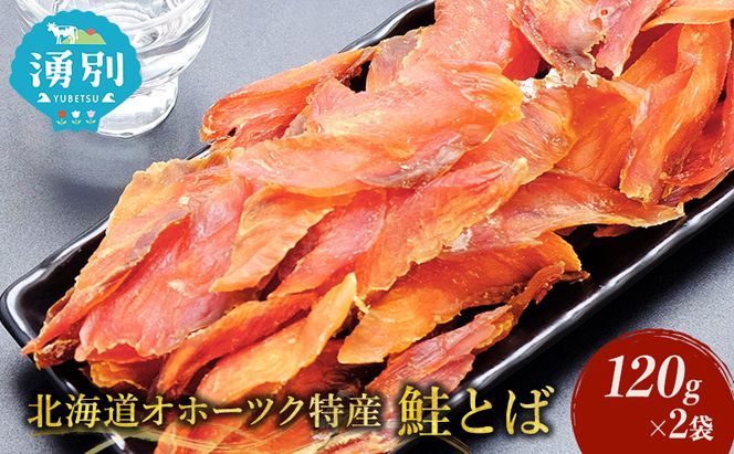 【業務用】鮭とば120g×2袋 海産物 おつまみ 珍味 オホーツク おつまみ オホーツク 海産 乾物 魚貝類 サーモン さけ サケ 