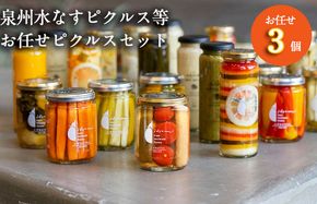 005A704 泉州水なすピクルス等 お任せピクルスセット 3個 いずみピクルス NSW 