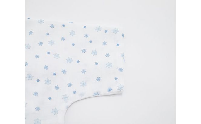 PGガーゼ　ベビー肌着セット 60cm　小紋 ベビー用品 青 ブルー 男の子 赤ちゃん 短肌着 コンビ肌着 裏始末 サイズ調整 股下ホック 肌に優しい 