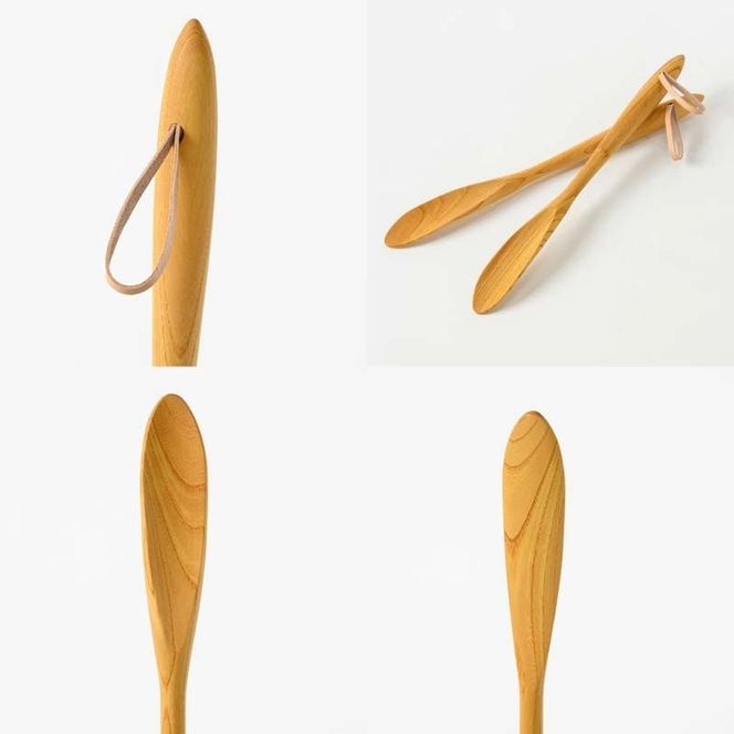 三芳町で採れたケヤキの木を削り出してできた靴べら FAA-212