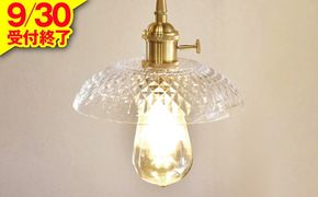 015B256 【9/30受付終了】照明 ルミナスダイヤモンドペンダント（電球別途）