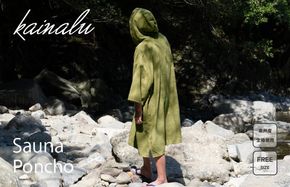 G2119 【スピード発送】泉州タオル サウナポンチョ（カーキ）