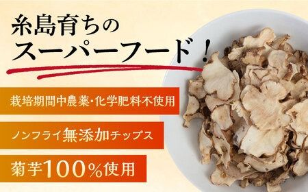 糸島 育ちの 菊いも チップス 80g×1袋 糸島市 / 糸島ボンテール農園 [ACO004] 糸島産 菊芋 キクイモ チップス 無添加 無農薬