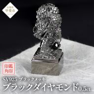 印鑑 龍モチーフ 角印 SV925 〔工芸品〕stamp-003　BR-63