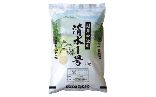 岐阜県中津川産 お米 清水1号 5Kg 米 お米 コメ ごはん ご飯 食品 F4N-2574