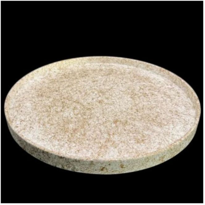 木製 丸トレイ 乱糸（マット仕上げ）純白［NF66］ 303446_CU90034VC02