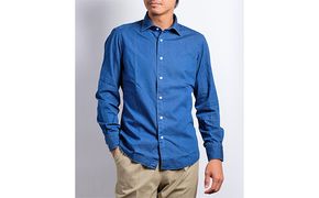 デニム シャツ MADE IN TAMANO × 土井縫工所 ウォッシュデニム カジュアルシャツ 1枚 メンズ 岡山 日本製 オーダーシャツ オーダーメイド ファッション 服 男性 デニムシャツ 