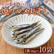 焼ウルメ丸干し10袋セット(20g×10袋)海産物 いわし 鰯 ウルメイワシ おつまみ おかず【下園薩男商店】akn086-07