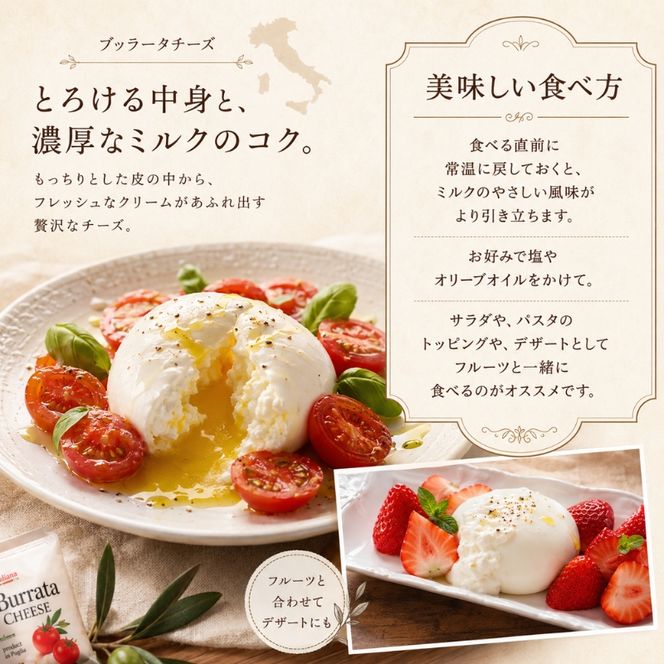 9ヶ月定期便 自家製チーズ ブッラータチーズ160g 2個 出来立て 神奈川県産 幻のチーズ ブッラータ 手作り Osteria e Bottega S 神奈川県 湘南 茅ケ崎 フレッシュチーズ おつまみ ピザ 神奈川県 茅ヶ崎市