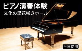 ピアノ演奏体験  文化の里花咲きホール半日使用 [No.396]