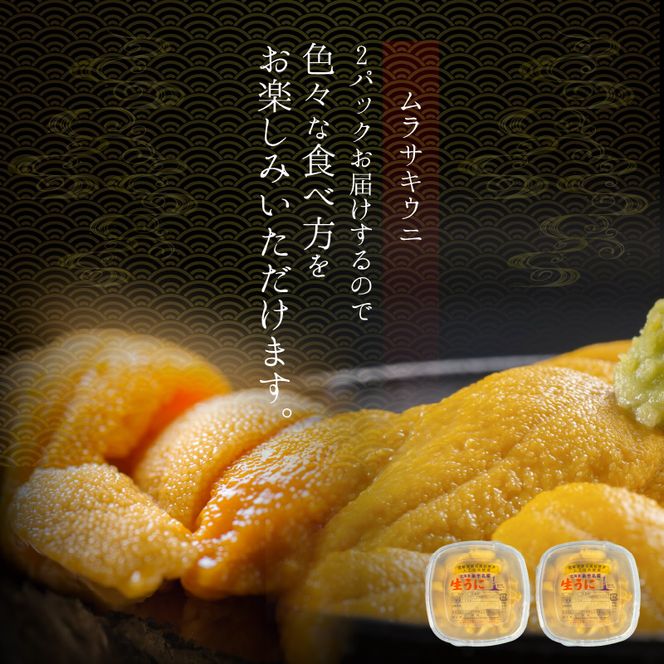 【2026年夏！新岡商店より発送】塩水ムラサキウニ（200g）【銀座の高級寿司店御用達】 塩水ウニ発祥の地 高級ウニ 高級雲丹 高級うに ムラサキウニ 白うに 白ウニ 目利き_Y037-0339