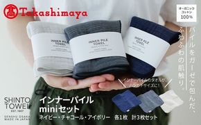 TST0003 【高島屋選定品】SHINTO TOWEL インナーパイル INNER PILE miniセット 計3枚