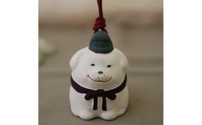 土鈴　聖徳太子の愛犬「雪丸」 インテリア 工芸品 キャラクター 