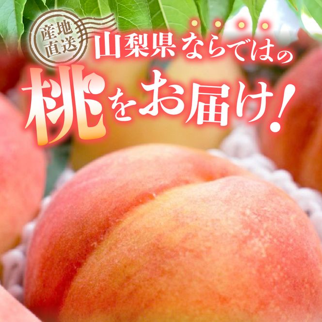【2027年発送 先行予約】山梨の朝どれ桃2kg 【単品 定期便 が選べる】　もも 大玉 4玉～7玉 山梨県産桃 果物 くだもの 果物 フルーツ 山梨 富士吉田