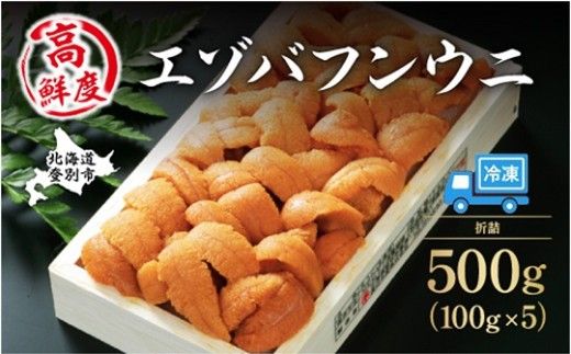 うに 冷凍 "生うに" エゾバフンウニ 折詰 500g 登りうに ギフト に おすすめ | ふるさと納税 うに 雲丹 海鮮 年内 配送  高級 ウニ 生ウニ エゾバフンウニ 折り詰め ギフト 贈答品 北海道 登別 ふるさと 人気 ランキング おすすめ 送料無料【mh-0835】
