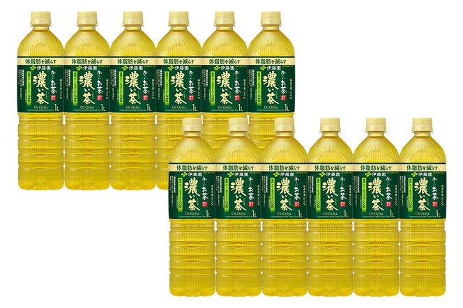 《定期便3ヶ月》お～いお茶 濃い茶 伊藤園 ＜1L×12本＞【1ケース】|10_itn-341203