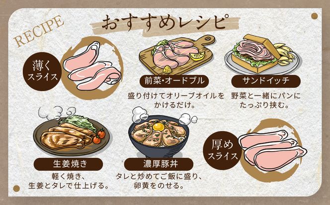 【岡山フードサービス】厳選国産豚の塊肉ローストポーク 1kg｜低温調理 ローストポーク 極上 人気 豚肉［ 京都 ポーク ステーキ ブロック グルメ 人気 おすすめ 肉 豚肉 プレゼント ギフト お取り寄せ 通販 送料無料 ふるさと納税 ］ 261009_C-AB007