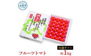 【先行予約】フルーツトマト特選ギフト約1kg <2027年1月〜発送> /  特Aランク トマト フルーツトマト 池トマト 糖度10度以上 高糖度 高知県産 ギフト 箱入り 贈答用 贈り物 健康【池トマト】[BQAG026]