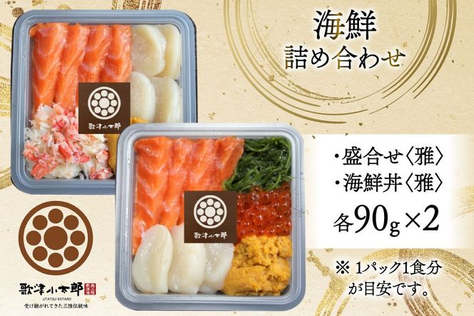 海鮮 詰め合わせ 漁師めし 〈雅〉 2パック セット [橋本水産食品 宮城県 南三陸町 m304amh590031] 魚介 魚介類 魚 海鮮 海鮮丼 丼 サーモン 銀鮭 鮭 帆立 ほたて いくら めかぶ 小分け 個包装 冷凍 三陸 蟹 カニ うに 雲丹