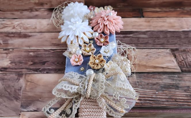 羽子板 つまみ細工 伝統工芸 手作り  羽子板飾り 和風 アンティーク風 上品 華やか お正月 お祝い 贈り物 新年 縁起物 受注生産 つまみ細工工房ちより。 送料無料 岐阜県 安八町