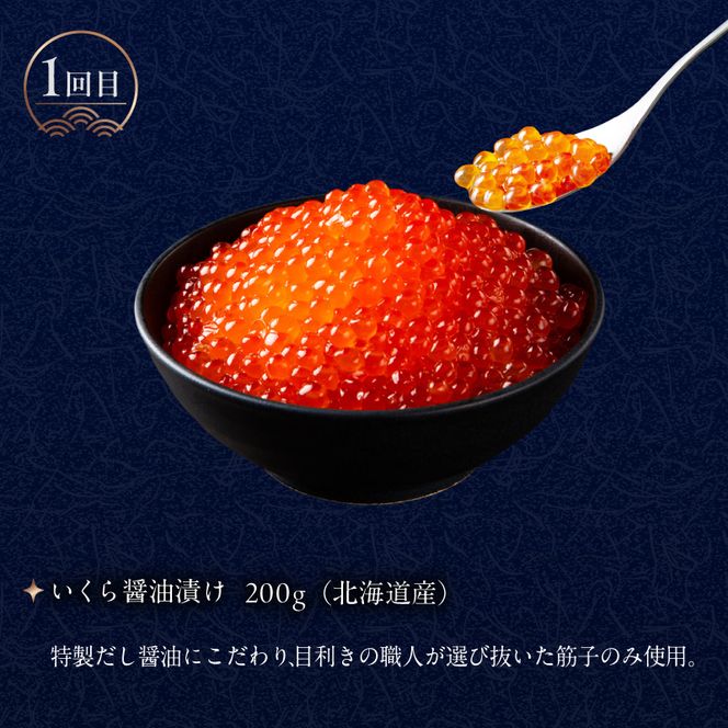 はこだて 海の幸 定期便 10万円 全4回 多彩 海の恵み バランスよく 組み合わせ セット 海鮮 毎月 食卓 旬 彩り いくら 醤油漬け カット済み ずわいがに かにしゃぶ 棒肉ポーション 銀鱈 西京漬け プレミアム 海鮮瓶 月替り お取り寄せ 北海道 函館市 送料無料_HS001-007