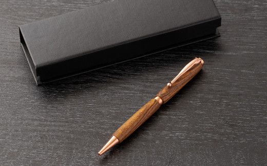 【カリンコブ】木製ハンドメイドボールペン ノック式