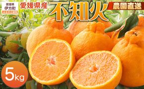 【栽培期間中農薬不使用】【先行受付】【数量限定】農園直送！愛媛県産不知火 5kg （2026年1月上旬頃より順次発送） IKTG007