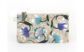 【文庫屋大関】すっきりカードケース　ノースガーデン＜ターコイズ＞【皮革工芸品】 ファッション小物 雑貨 フラグメントケース 小銭入れ付き 収納 スマート 日本製 