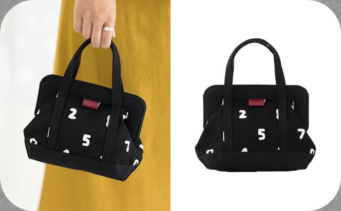 SOU・SOU×Y’SACCS トートガマ 小/SO-SU-U｜京都 SOUSOU バッグ 人気ブランド［ テキスタイルデザイン 京都 ブランド コラボ トート 鞄 ソウソウ おしゃれ 人気 おすすめ シンプル 柄 旅行 おでかけ バッグ かばん プレゼント ギフト お取り寄せ 通販 送料無料 ふるさと納税 ］ 261009_A-RV014