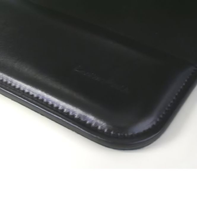 リストレスト付きの本革マウスパッド（ブラック）