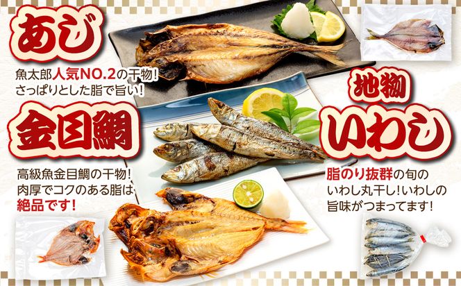 魚太郎名物 自家製とろさば入り 干物セット