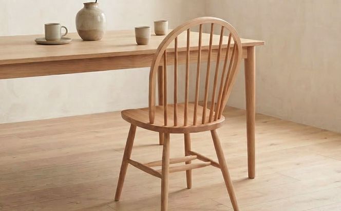 椅子 チェア ダイニングチェア ウィンザーチェア 1脚 2脚セット 4脚セット 単品 完成品 座面高さ44 疲れにくい ビーチ材 無垢材 天然木 ブラウン ナチュラル シンプル 北欧 おしゃれ リビングチェア 食卓椅子 家具 Coccole C268 2脚 322032_BQ064