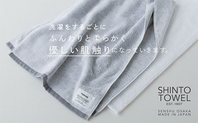 099H4001 SHINTO TOWEL「ユキネ・ミニバスタオル」midori（緑）2枚セット オーガニックコットン100%