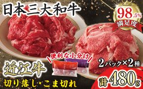 【カネ吉山本】近江牛切り落し・こま切れミニパック【Y199W】