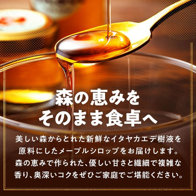 メープルシロップ「snow」（65g）3本セット  国産 北海道 樹液 食品 沼田町 n-0111