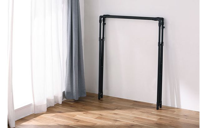 物干し 伸縮多機能スタイル物干し STSM-150 ブラック 室内物干し 折りたたみ 物干しスタンド 室内 ハンガーラック 洗濯物干し 伸縮 1人暮らし おしゃれ  アイリスオーヤマ