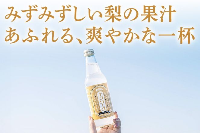 【利府梨のソーダ】ナシソーダ（飲みきりサイズ）340ml×24本セット|06_ccp-022401