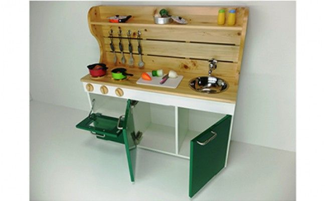 N6004_ままごとキッチンｗ870 緑