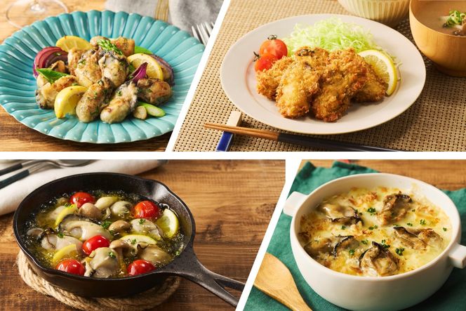 【L6-002】飯塚市人気の魚介類詰合せ 牡蠣・むき海老【12ヵ月定期便】