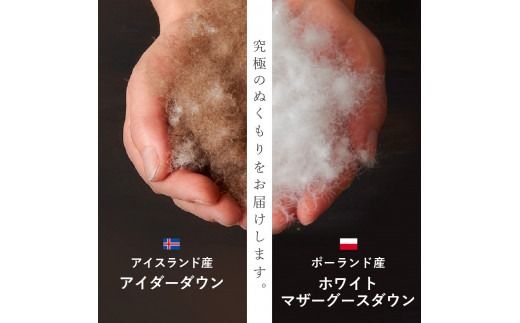 【甲州羽毛本掛けふとん】 布団 二層キルトアイダーダウン95%超長綿 ピンク (シングル) 羽毛布団 お任せ掛けふとんカバー付 本掛け布団 羽毛布団 寝具 掛け布団 シングル 山梨 富士吉田