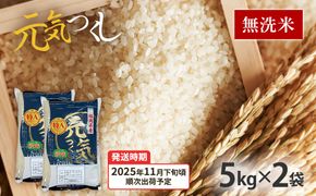 令和7年産　福岡県産ブランド米「元気つくし」無洗米10kg【11月下旬頃より順次出荷予定】