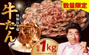 G4774 ねぎ塩牛たん 総量 1kg 【小分け 250g×4P 食べ比べ ねぎ塩 牛タン 薄切り 牛肉 焼肉 BBQ 焼くだけ 訳あり サイズ不揃い】
