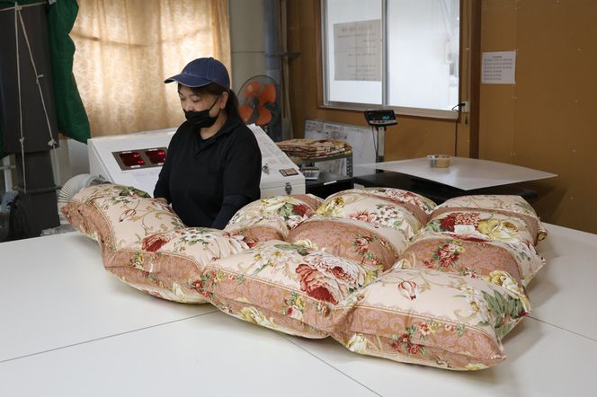 ツインキルト羽毛ふとん　シェリルFD　【ピンク色】 322032_AG014VC01