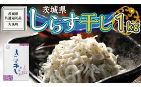 茨城県産 しらす干し 1kg ( 共通返礼品：茨城県 大洗町 ) シラス干し しらす シラス 業務用 冷凍 魚介 海鮮 しらす丼 離乳食 箱 [DD001us]