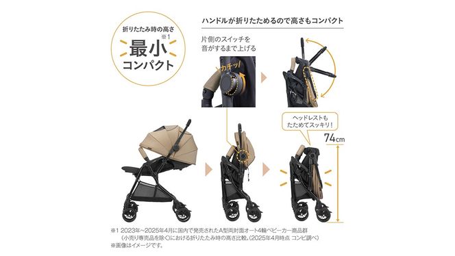 ＼選べるカラー／【コンビ】スゴカルL compact エッグショック CB サンドベージュ（BE）119888 / スレートブラック（BK）119889 ベビーカー a型 軽量 コンパクト ベビー用品 出産準備 出産