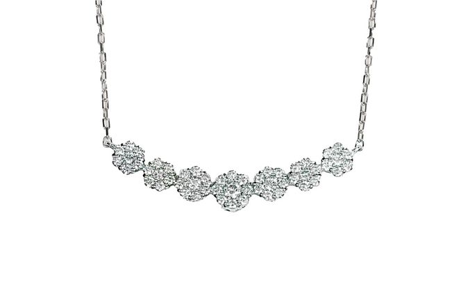 プラチナ ダイヤ ラインネックレス 0.3CT N376DI-P ダイヤモンド