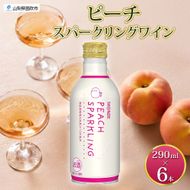 ピーチスパークリング 290ml 6本入 モンデ酒造 缶ワイン フルーツワイン スパークリング ワイン 果汁 果実酒 酒 お酒 晩酌 宅飲み 家飲み キャンプ BBQ バーベキュー パーティー 甘口 チリ産ワイン 桃 もも 送料無料  177-4-161